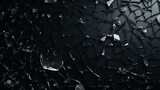 Black background with shattered glass texture