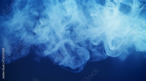 Blue smoke with defocused black dots