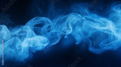 Blue smoke with defocused black dots