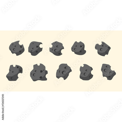 Asteroid Rock Illustration
