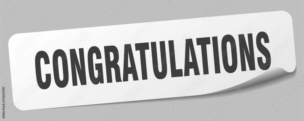 congratulations sticker. congratulations label congratulations sticker. congratulations label