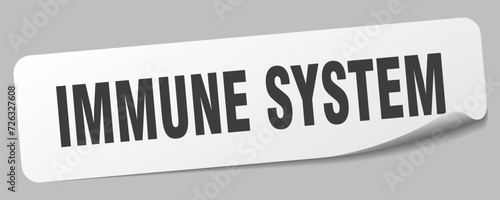 immune system sticker. immune system label