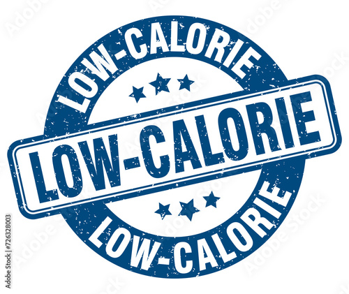 low-calorie stamp. low-calorie label. round grunge sign