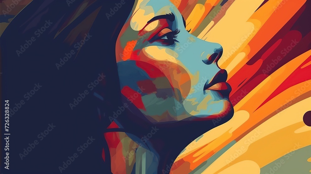 Woman with depression, mental health concept. AI Generated Woman with depression, mental health concept. AI Generated