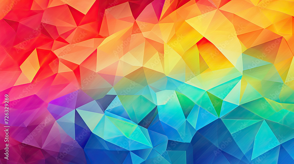 Colorful pattern abstract background, abstract shapes, unique patterns, and vibrant color schemes, eye-catching and energetic compositions Ai Generative