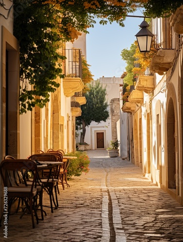 Mediterranean Streets Radiating Cleanliness and Brightness