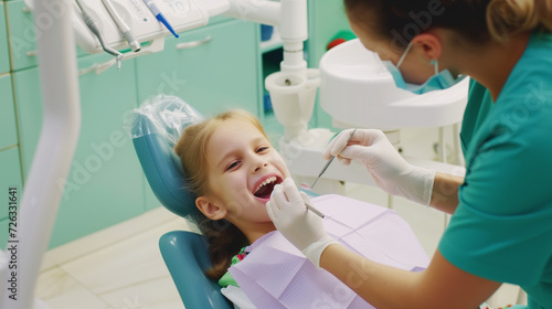 Pediatric Dentistry, Child at the dentist with a smile on his face