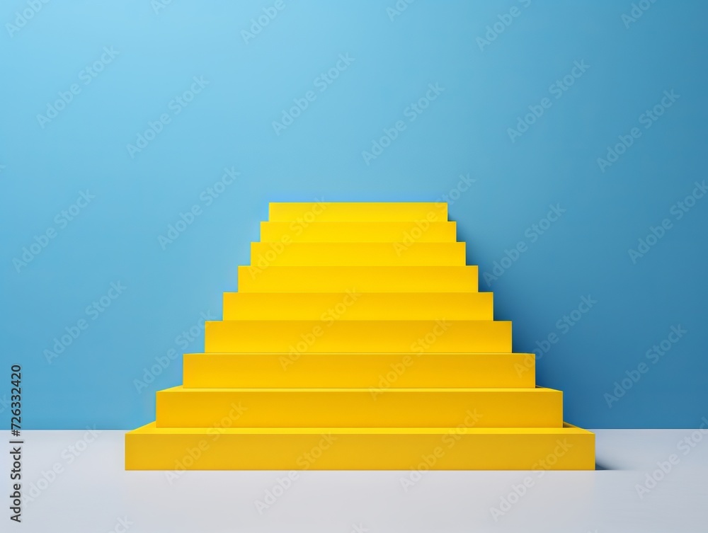 Yellow stairway that lead nowhere Yellow stairway that lead nowhere