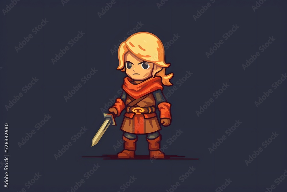 RPG warrior character for videogames RPG warrior character for videogames