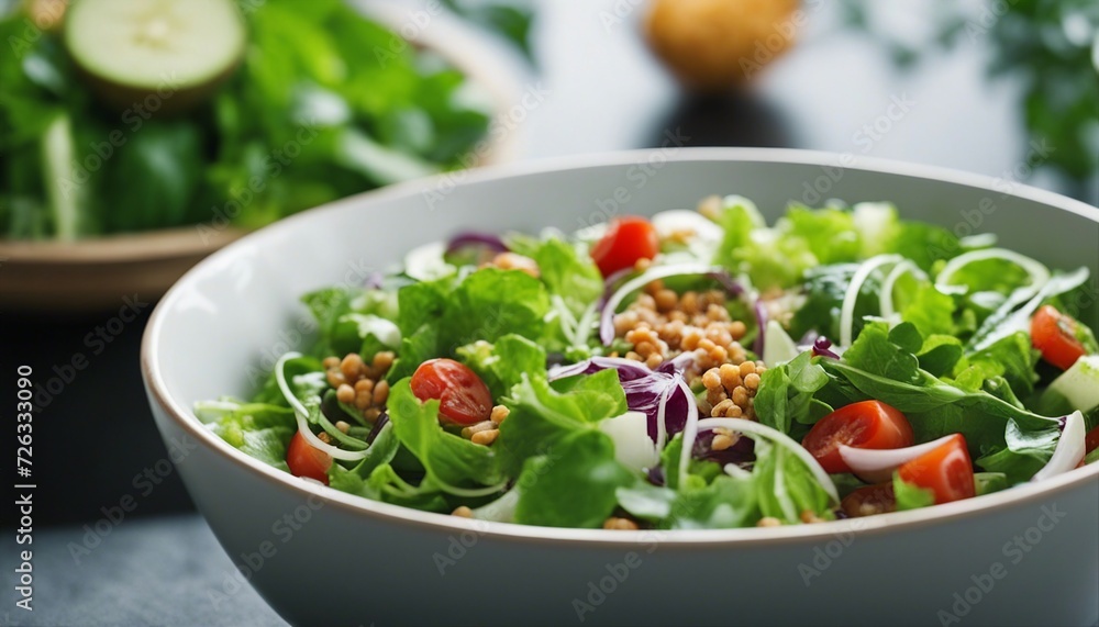 vegetarian green healthy salad in a bowl
vegetarian green healthy salad in a bowl