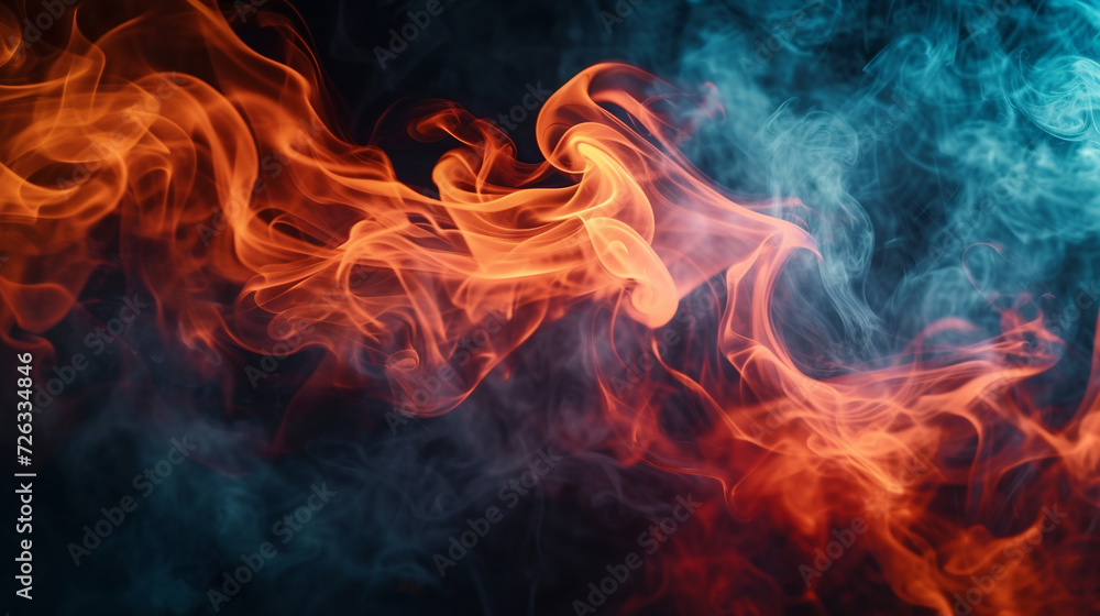 Fototapeta premium Fire background.