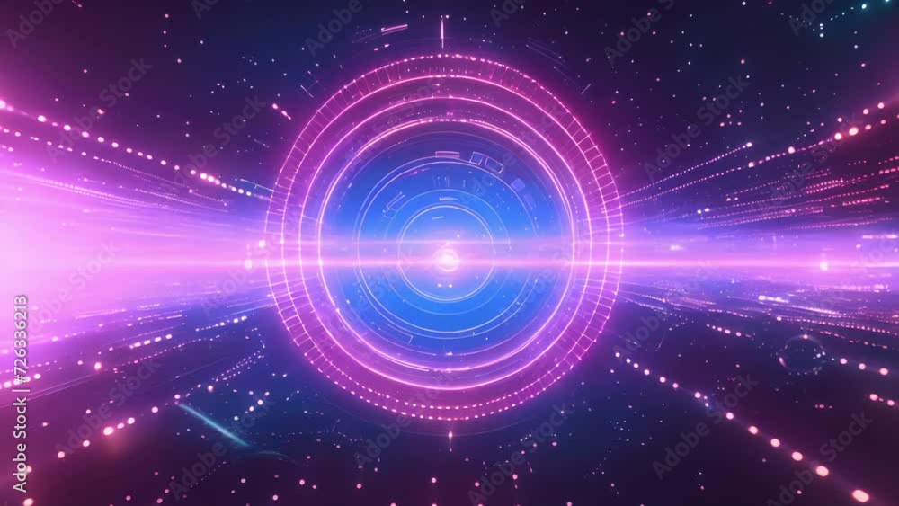 Each orbiting equalizer bar represents a different note coming together to create a celestial melody in this cosmic realm. Each orbiting equalizer bar represents a different note coming together to create a celestial melody in this cosmic realm.