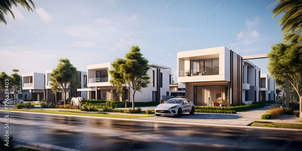 Luxury housing projects, featuring modern townhouses and villas. Explore investment opportunities in the real estate market with property listings.
