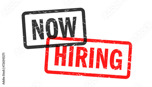 Now hiring on rubber stamp imprint