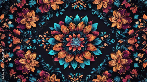 Pattern with flowers, Seamless pattern with flowers, Floral pattern wallpaper, colorful flower pattern, seamless floral pattern background,