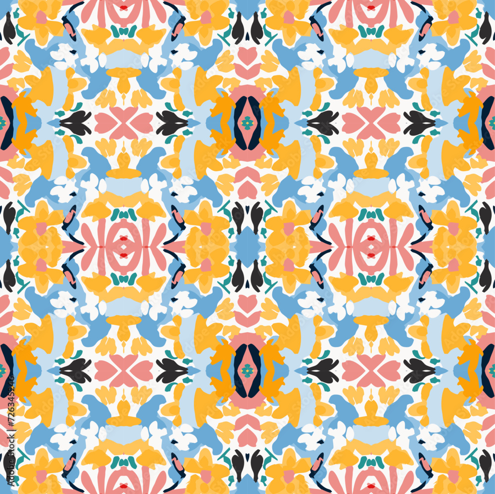 simple flower abstract batik chrismas pattern simple flower abstract batik chrismas pattern