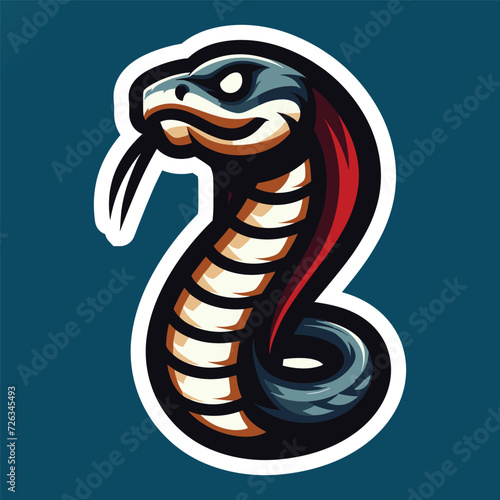 Free high quality viper snake mascot logo template