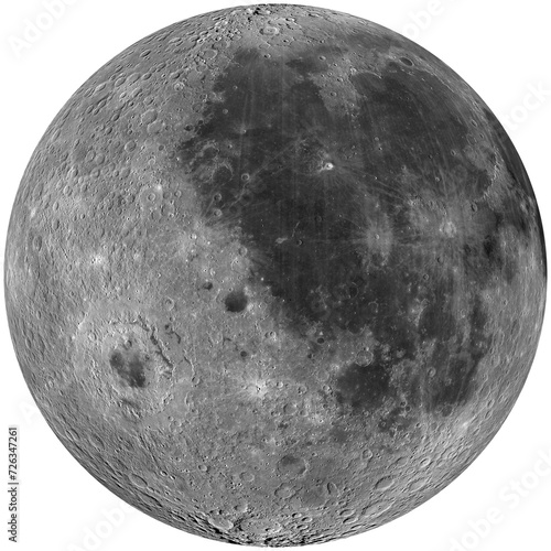 moon earth moon sattelite planet isolated