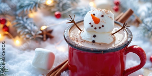 Snowman-topped Hot Chocolate