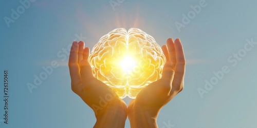 Persons Hands Holding Glowing Ball of Light