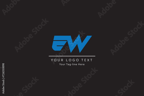 EW, WE, Abstract Letters Logo Monogram