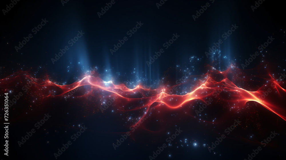 Glowing and flowing particles