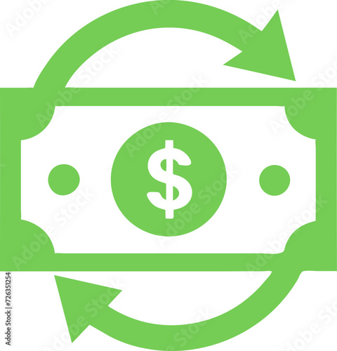 Cash back offer banner, cash back icon design