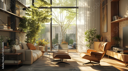 modern living room illustration interior 