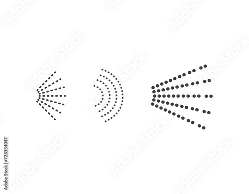 Spray icon. Water or air spray nozzle for spray paint or deodorant. Vector illustration. Isolated on white background.