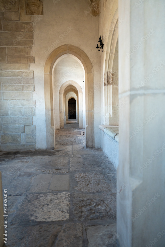 Inside  of  the the Corvin's castle in Hunedoara