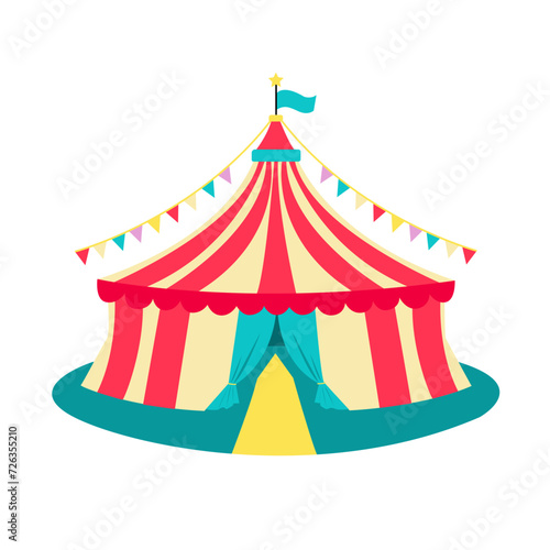 tent circus vector illustration