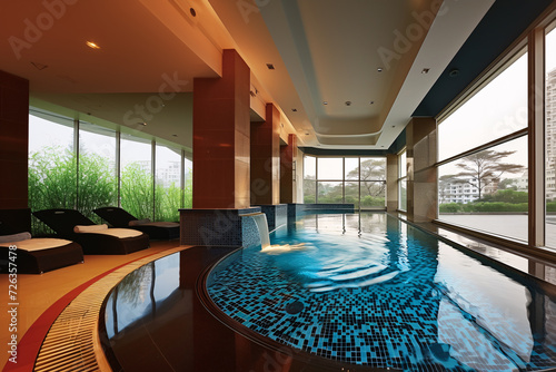 swimming pool and spa hotel amenities for relaxation