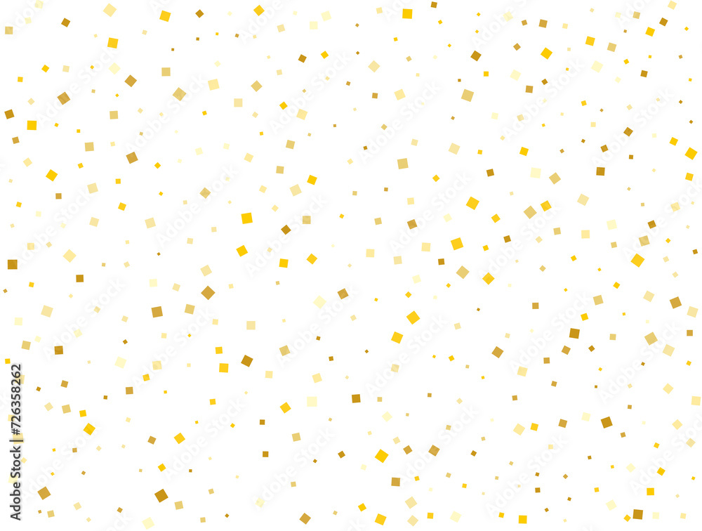 Luxury Gold Square Confetti. Vector illustration Luxury Gold Square Confetti. Vector illustration