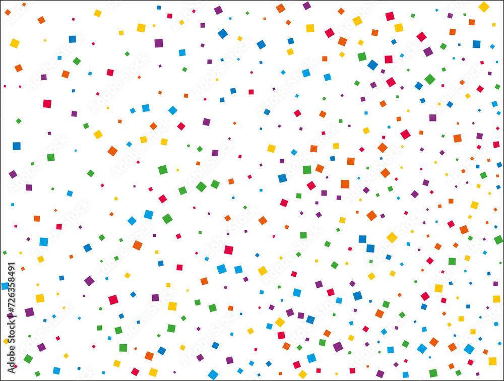 Luxury Rainbow Squares Confetti. Vector illustration. Luxury Rainbow Squares Confetti. Vector illustration.