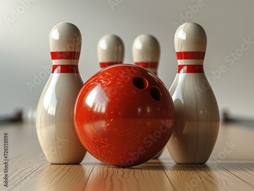 skittles and bowling ball closeup