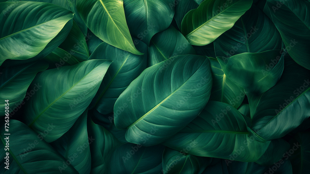 Close-Up of Lush Green Leaves Close-Up of Lush Green Leaves