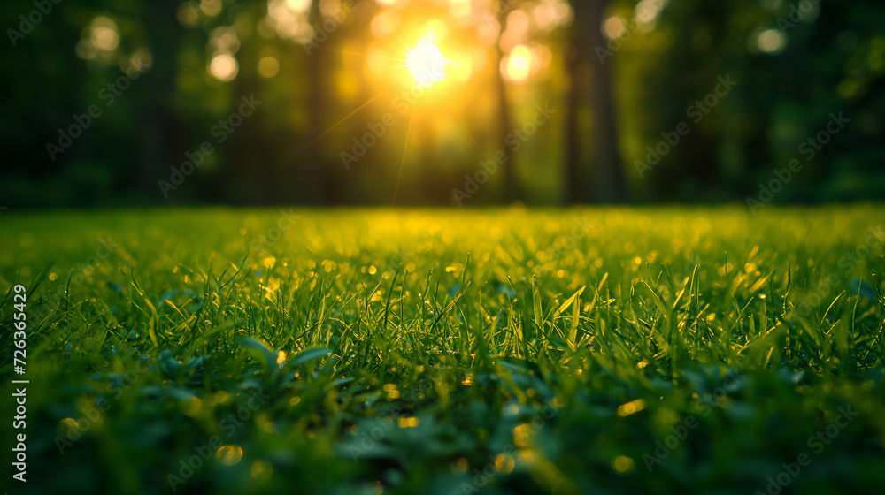 Sun Shines Through Trees in Park