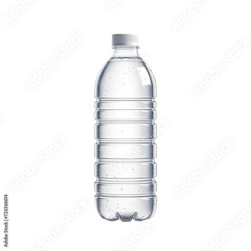 Plastic water bottle. Water in a transparent bottle