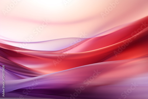 Abstract futuristic background with pink, red and violet wave shapes. Visualization of motion waves. Wallpaper or backdrop for modern projects