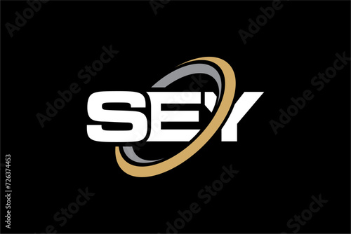 SEY creative letter logo design vector icon illustration 