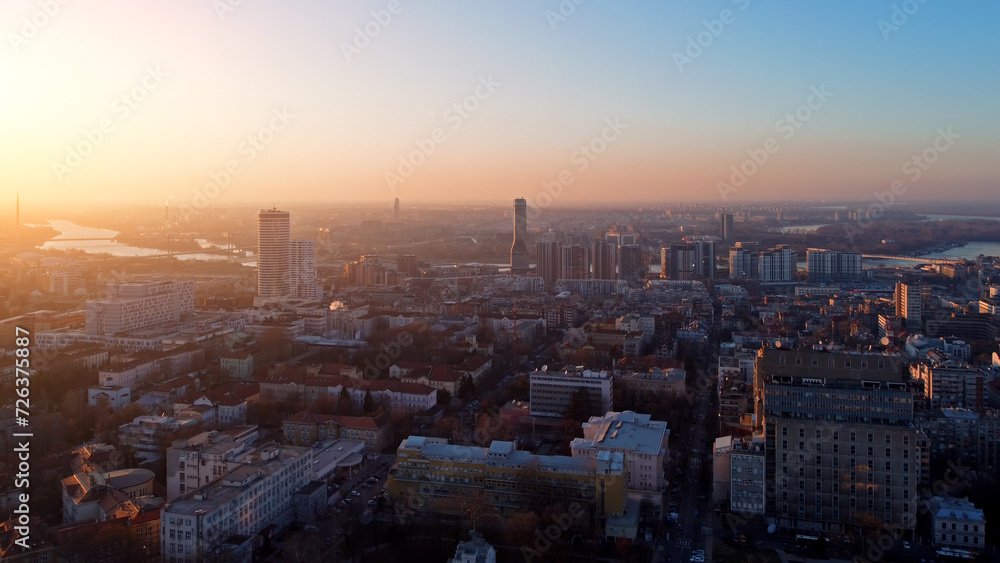 View of Belgrade cityscape, capital of Serbia.