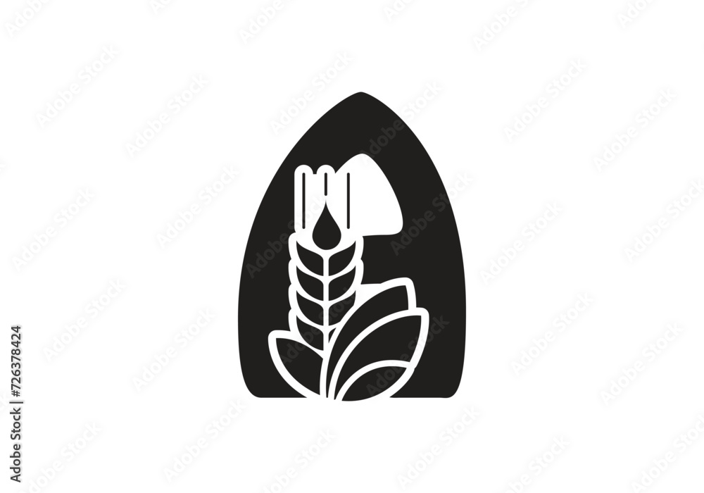 this is agriculture and letter A text logo design this is agriculture and letter A text logo design