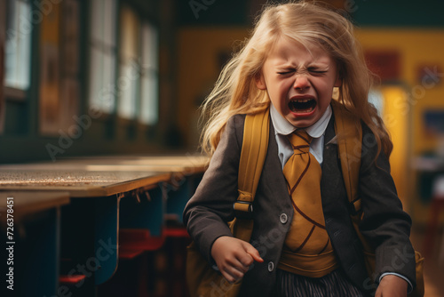 child girl boy reading a book crying hysterically screaming difficulty learning emotions homework learning beautiful photo children tension school kindergarten homework lessons scream new generation photo