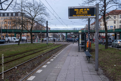 Photography Warning strike at the Berliner Verkehrsbetriebe (BVG)