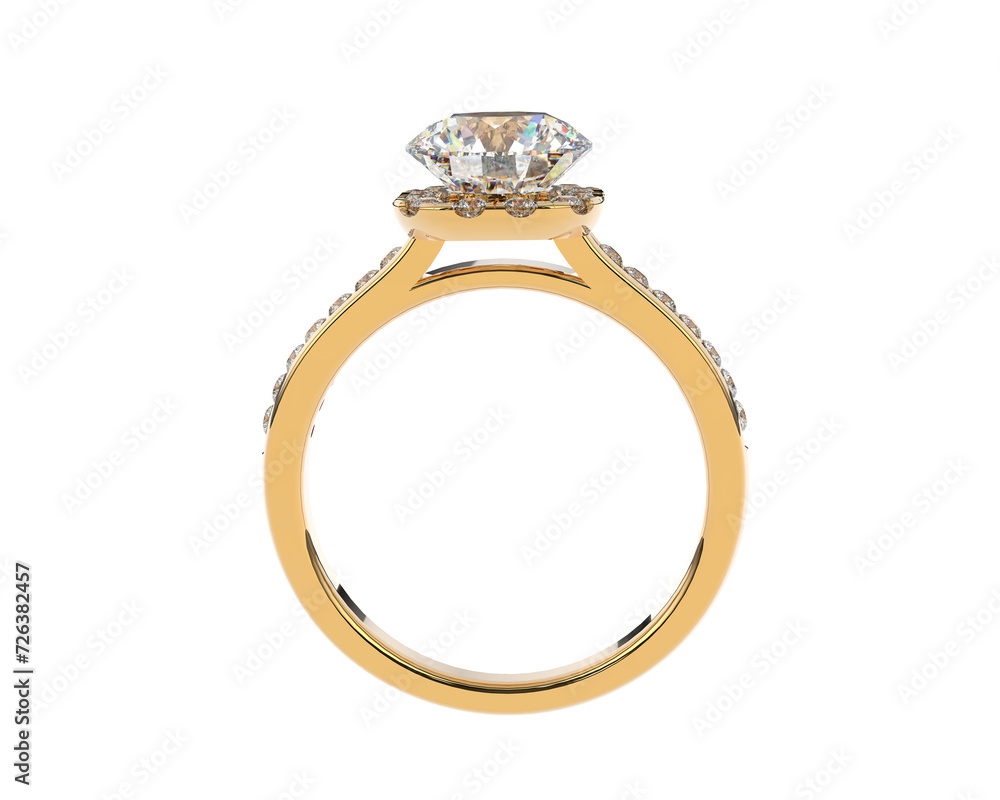 Obraz premium Jewelry isolated on background. 3d rendering - illustration