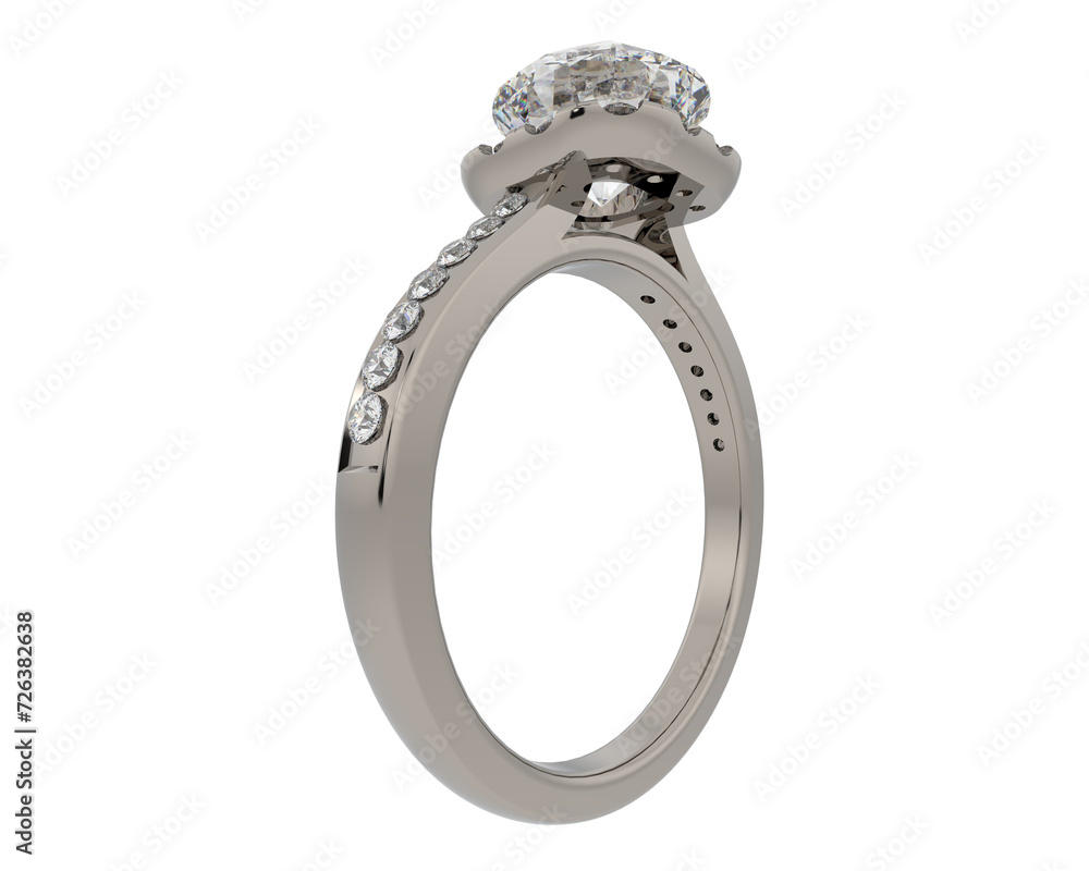 Jewelry isolated on background. 3d rendering - illustration Jewelry isolated on background. 3d rendering - illustration
