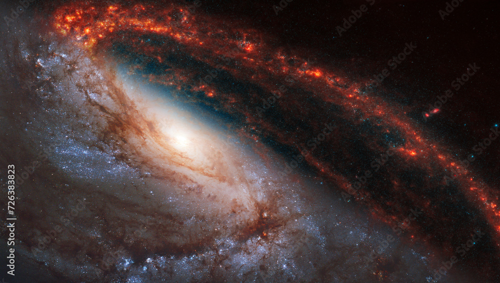 Εκτύπωση καμβά Panoramic spiral galaxy, NGC 3627