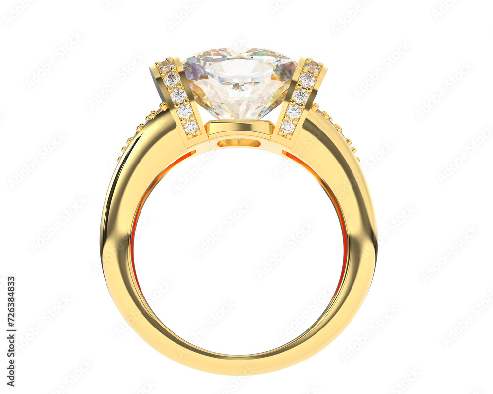 Jewelry isolated on background. 3d rendering - illustration Jewelry isolated on background. 3d rendering - illustration