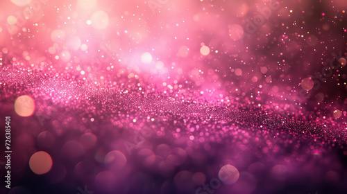 pink luxury glitter and bokeh particles, pink bokeh background, holiday festival background