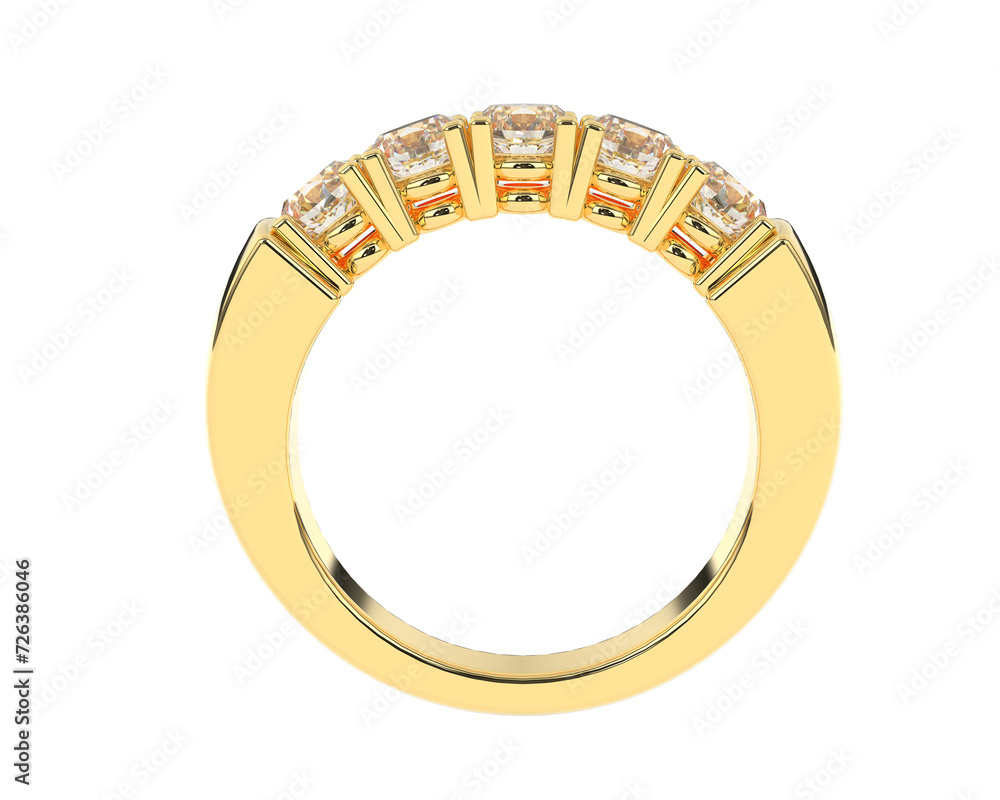 Jewelry isolated on background. 3d rendering - illustration Jewelry isolated on background. 3d rendering - illustration